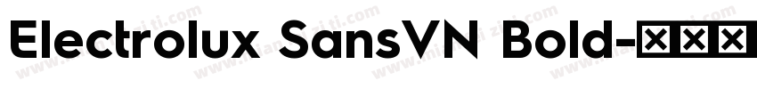 Electrolux SansVN Bold字体转换